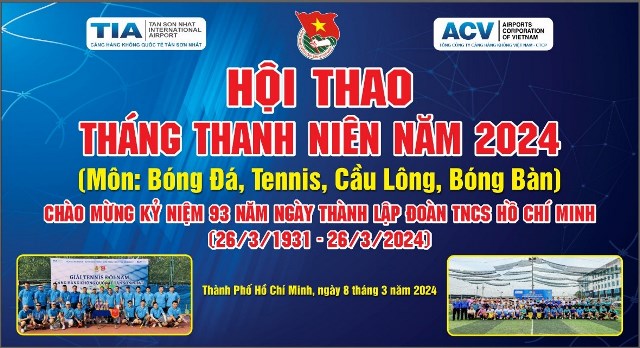Cảng HKQT Tân Sơn Nhất tổ chức Hội thao tháng Thanh niên năm 2024