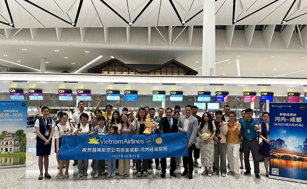 Vietnam Airlines mở đường bay thẳng Hà Nội - Thành Đô