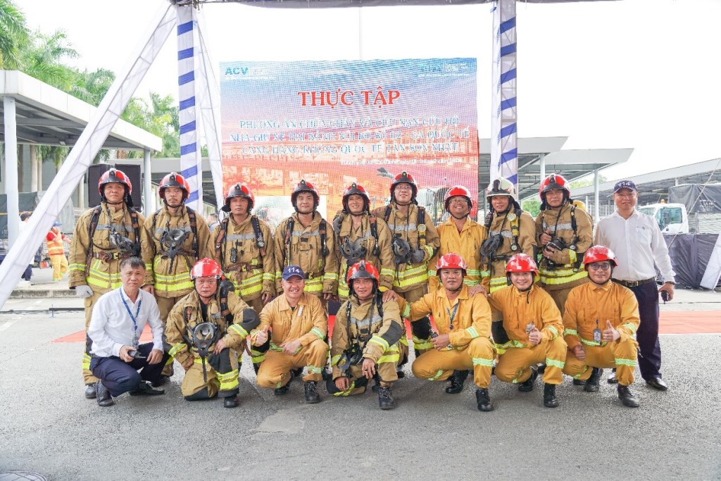 Cảng hàng không quốc tế Tân Sơn Nhất tổ chức Diễn tập cấp cơ sở về PCCC&CNCH năm 2024.