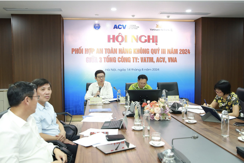 Hội nghị phối hợp an toàn Quý III năm 2024 giữa VATM, ACV và VNA