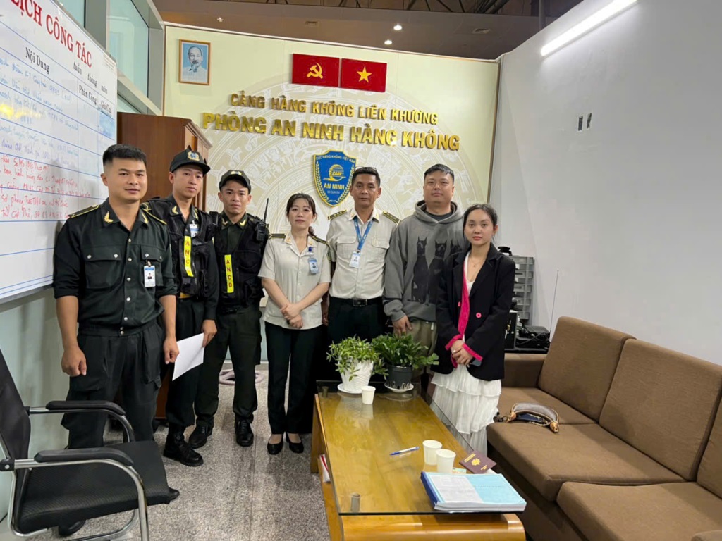 Lực lượng An ninh hàng không nhanh chóng, tận tâm tìm lại tài sản cho hành khách