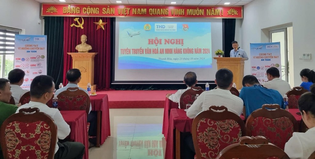 Cảng hàng không Thọ Xuân tổ chức tuyên truyền văn hóa an toàn và an ninh hàng không năm 2024