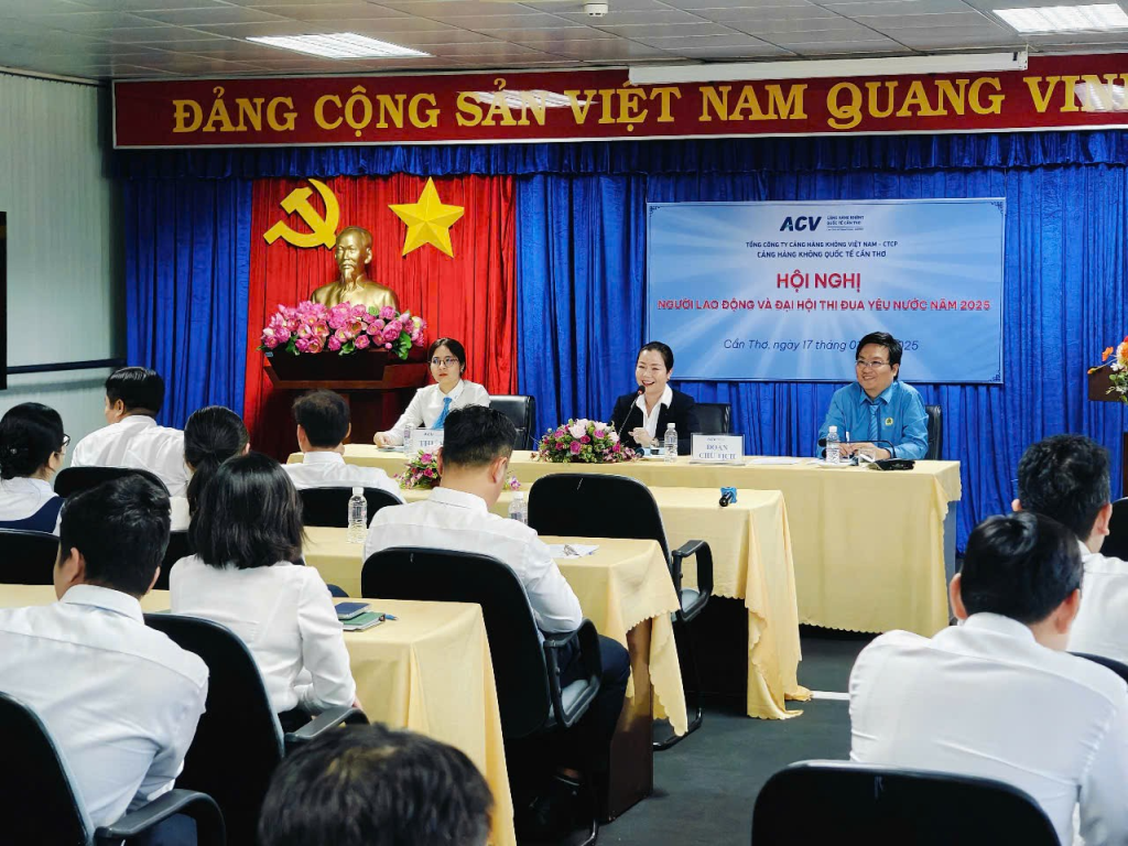 Cảng HKQT Cần Thơ tổ chức Hội nghị đại biểu người lao động và Đại hộ thi đua yêu nước năm 2025