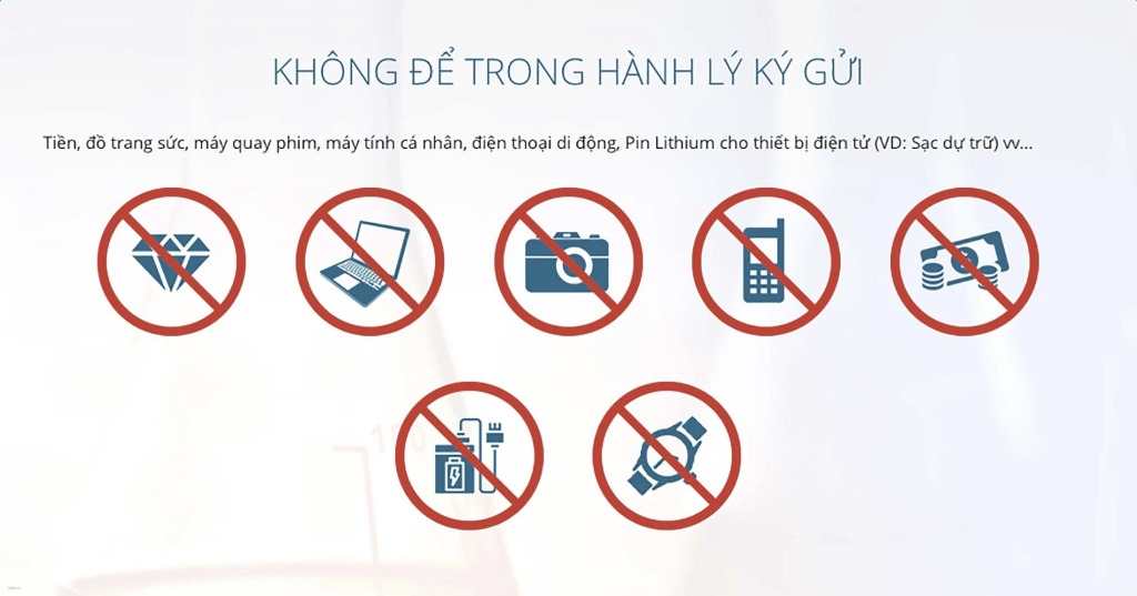 Khuyến cáo hành khách về việc mang pin Lithium trong hành lý xách tay
