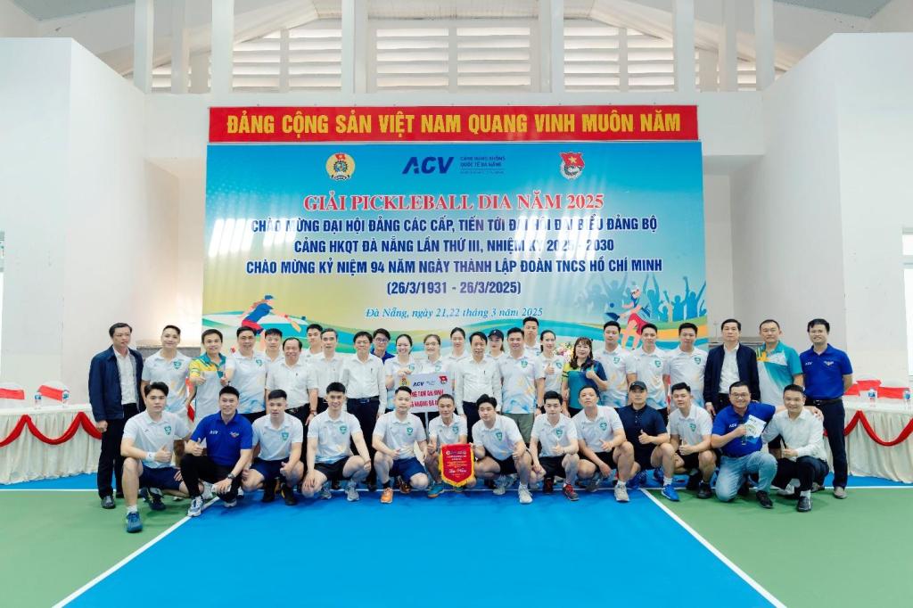 Tưng bừng giải Pickleball năm 2025 của Cảng HKQT Đà Nẵng