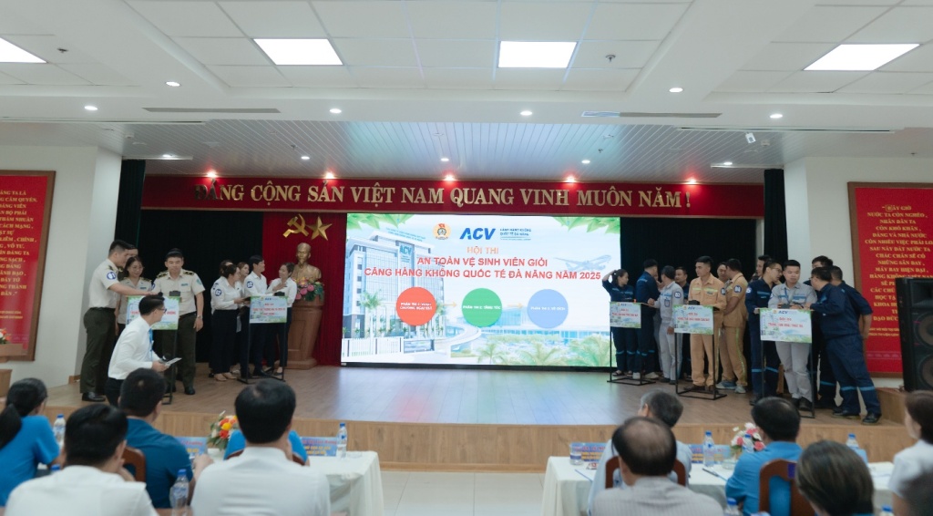 Hội thi an toàn vệ sinh giỏi năm 2025 tại Cảng HKQT Đà Nẵng