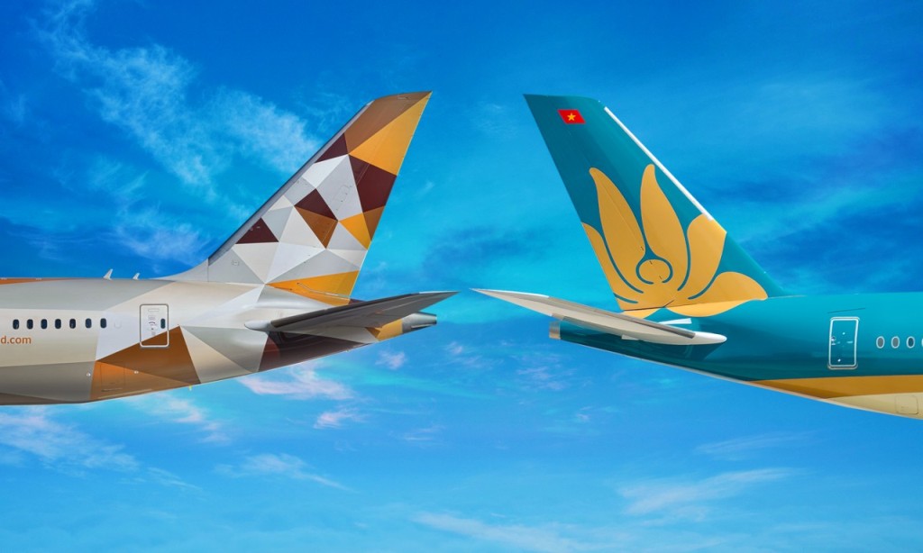 Vietnam Airlines hợp tác chương trình khách hàng  thường xuyên với Etihad Airways