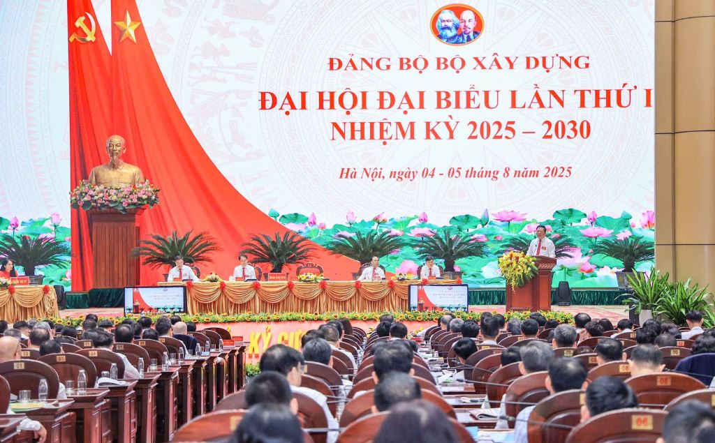 Đảng bộ Bộ Xây dựng tổ chức Đại hội đại biểu lần thứ I, nhiệm kỳ 2025 - 2030