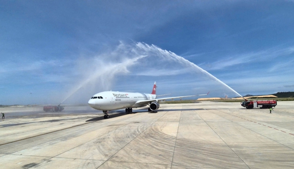 Đón chào hãng hàng không Nordwind hạ cánh tại Cảng HKQT Cam Ranh 