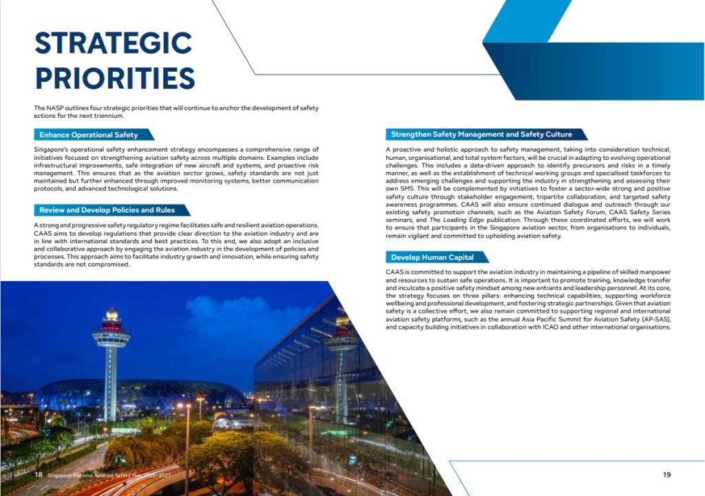 CAAS công bố Kế hoạch An toàn hàng không quốc gia của Singapore