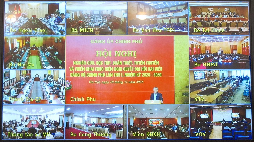 Hội nghị quán triệt, triển khai thực hiện Nghị quyết Đại hội đại biểu Đảng bộ Chính phủ lần thứ I