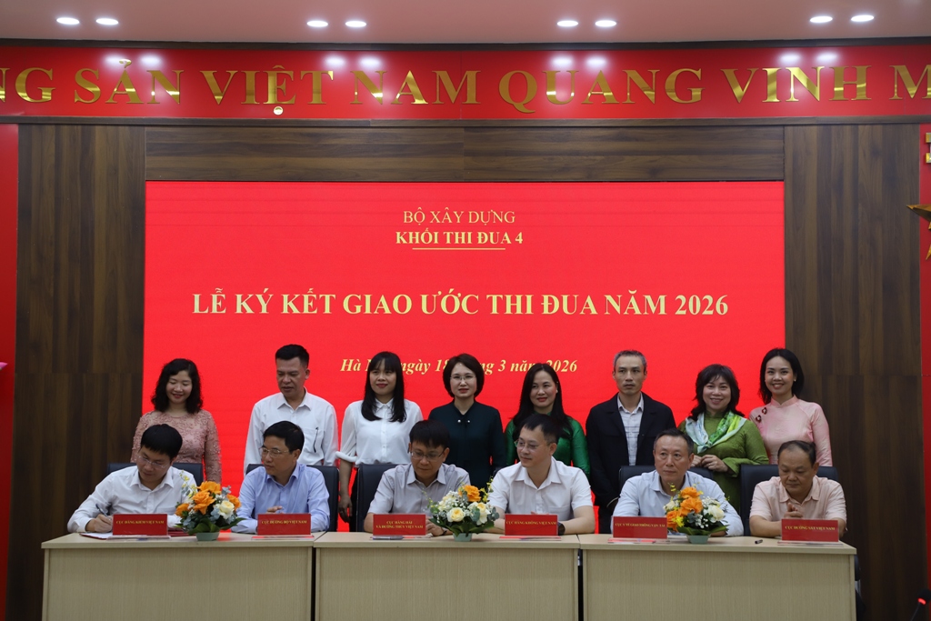 Hội nghị Khối thi đua 4 – Bộ Xây dựng lần thứ nhất năm 2026 