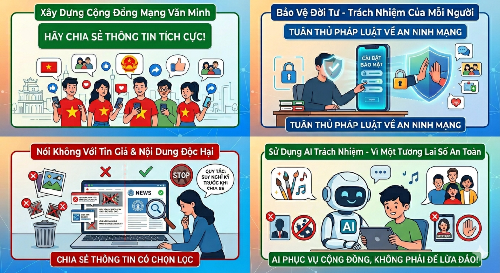Các hành vi bị nghiêm cấm trên không gian mạng 