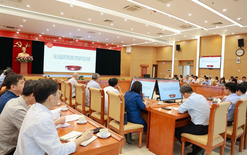 Đảng ủy Bộ Xây dựng kết nối Hội nghị quán triệt và triển khai một số văn bản mới về công tác kiểm tra, giám sát và kỷ luật của Đảng