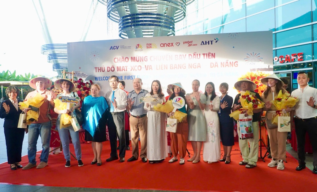 Đà Nẵng đón chuyến bay đầu tiên từ Moscow (Liên bang Nga)