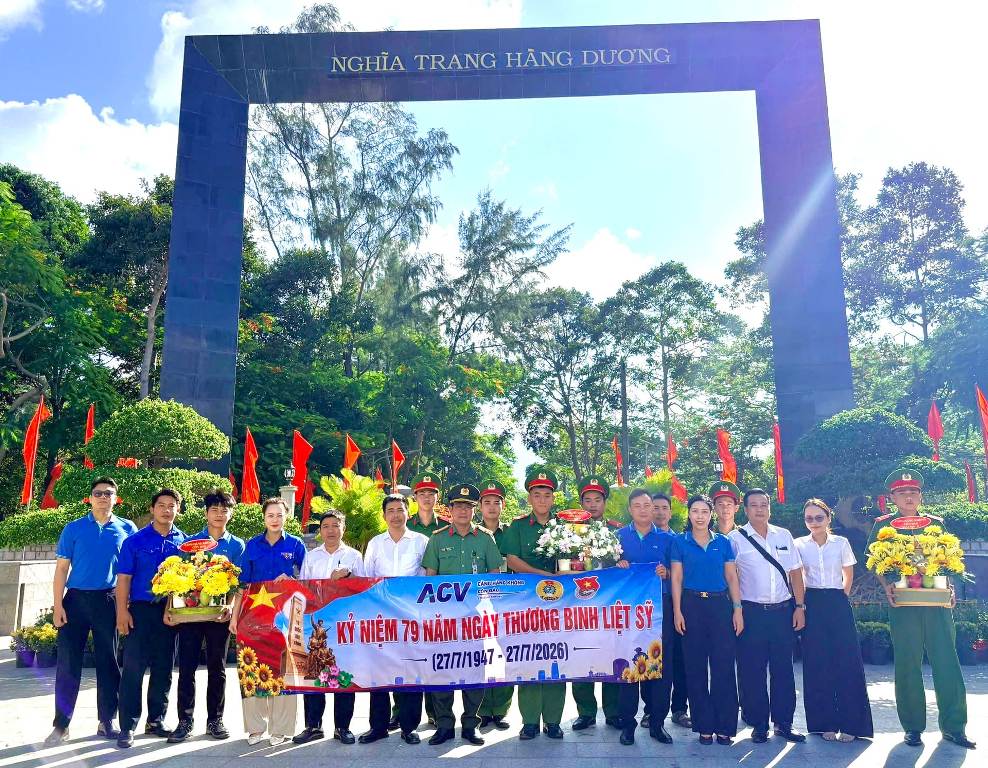 Cảng hàng không Côn Đảo tổ chức chuỗi hoạt động tri ân kỷ niệm 79 năm Ngày Thương binh – Liệt sĩ (27/7/1947 – 27/7/2026)
