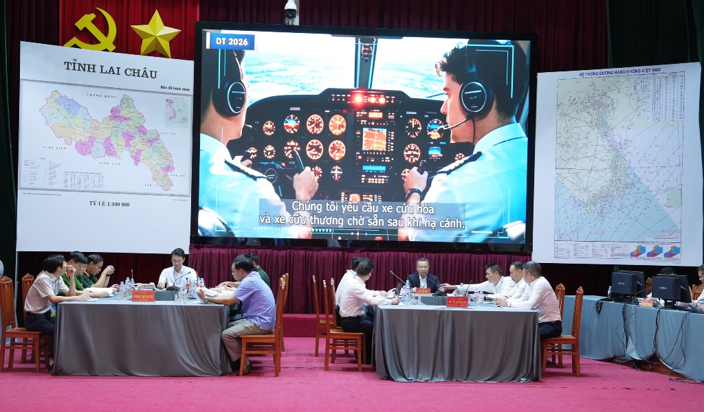 VATM diễn tập vận hành cơ chế tìm kiếm cứu nạn hàng không SAREX 2026