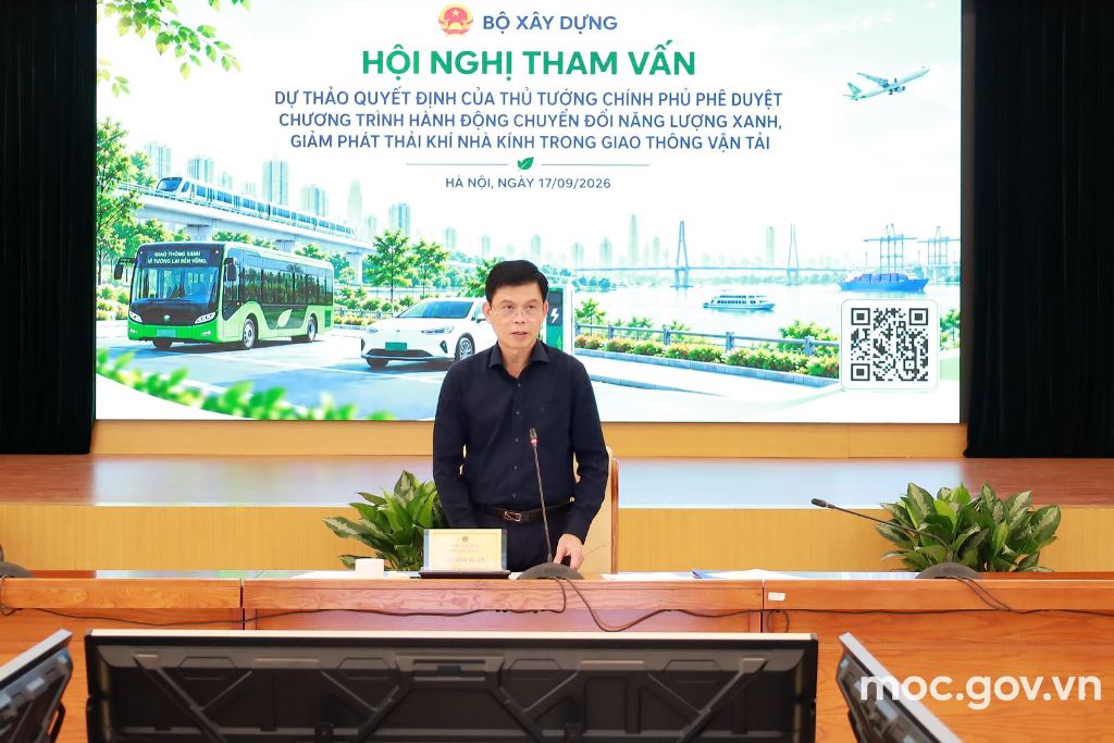 Hội nghị tham vấn Chương trình hành động chuyển đổi năng lượng xanh, giảm phát thải khí nhà kính trong lĩnh vực giao thông vận tải